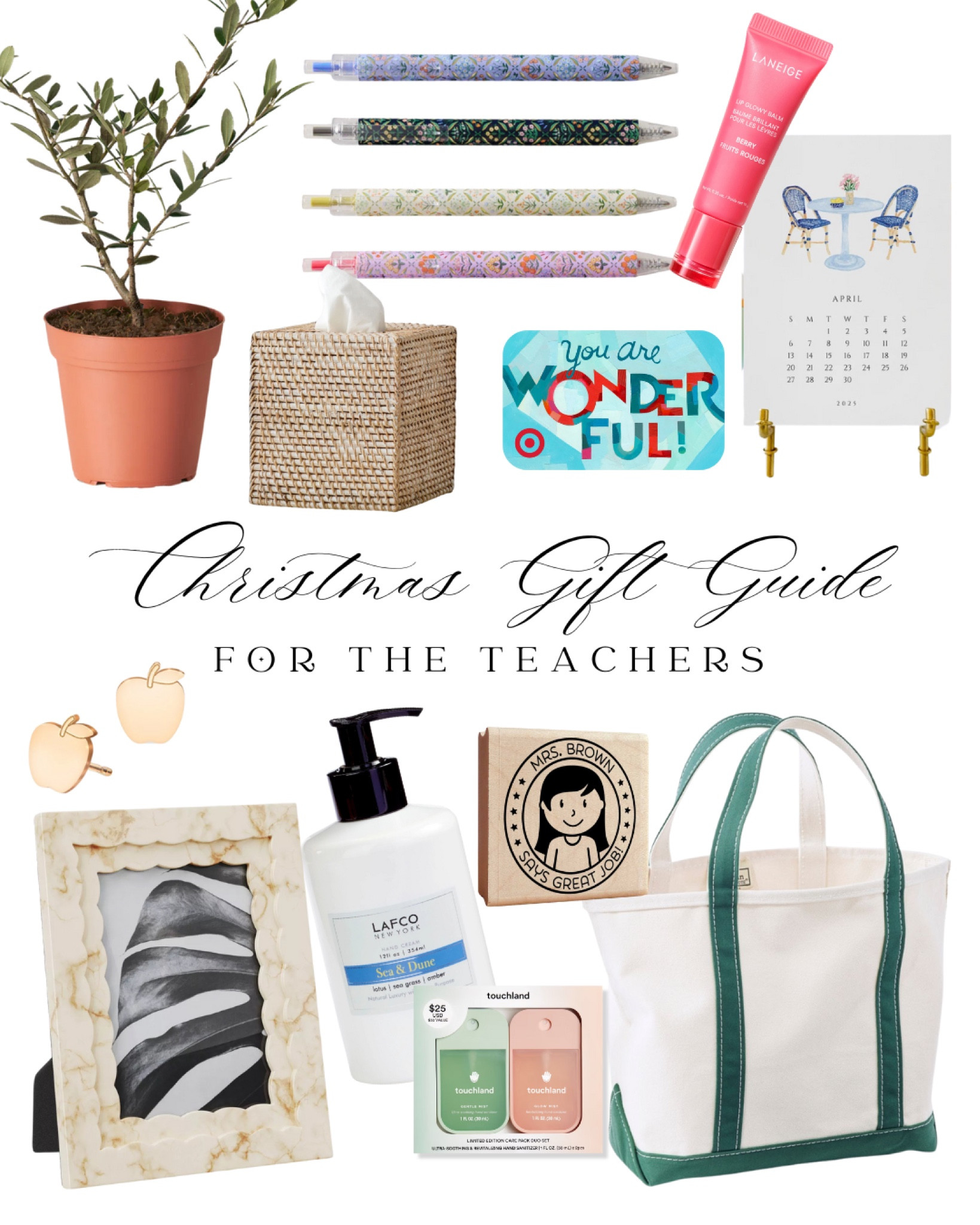Teachers are angels on earth, and while we can’t give them what they truly deserve (the world), we can show them our appreciation for loving and pouring into the next generation. ❤️ Check out this teacher gift guide and more on my LTK! 

#LTKGiftGuide #LTKFindsUnder50 #LTKHoliday