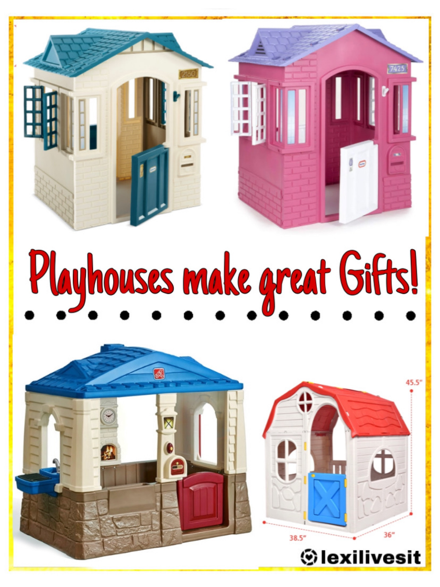 Kid’s Plastic playhouses make the perfect gift! 
These are each under $200 & can be used indoor or outdoor! 

#LTKkids #LTKGiftGuide #LTKCyberweek