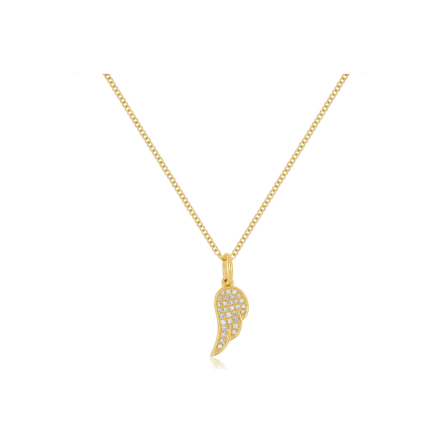 Diamond Angel Wing Necklace | EF Collection