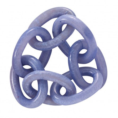 Chain Link Periwinkle Napkin Rings, Set of Four | Gracious Style