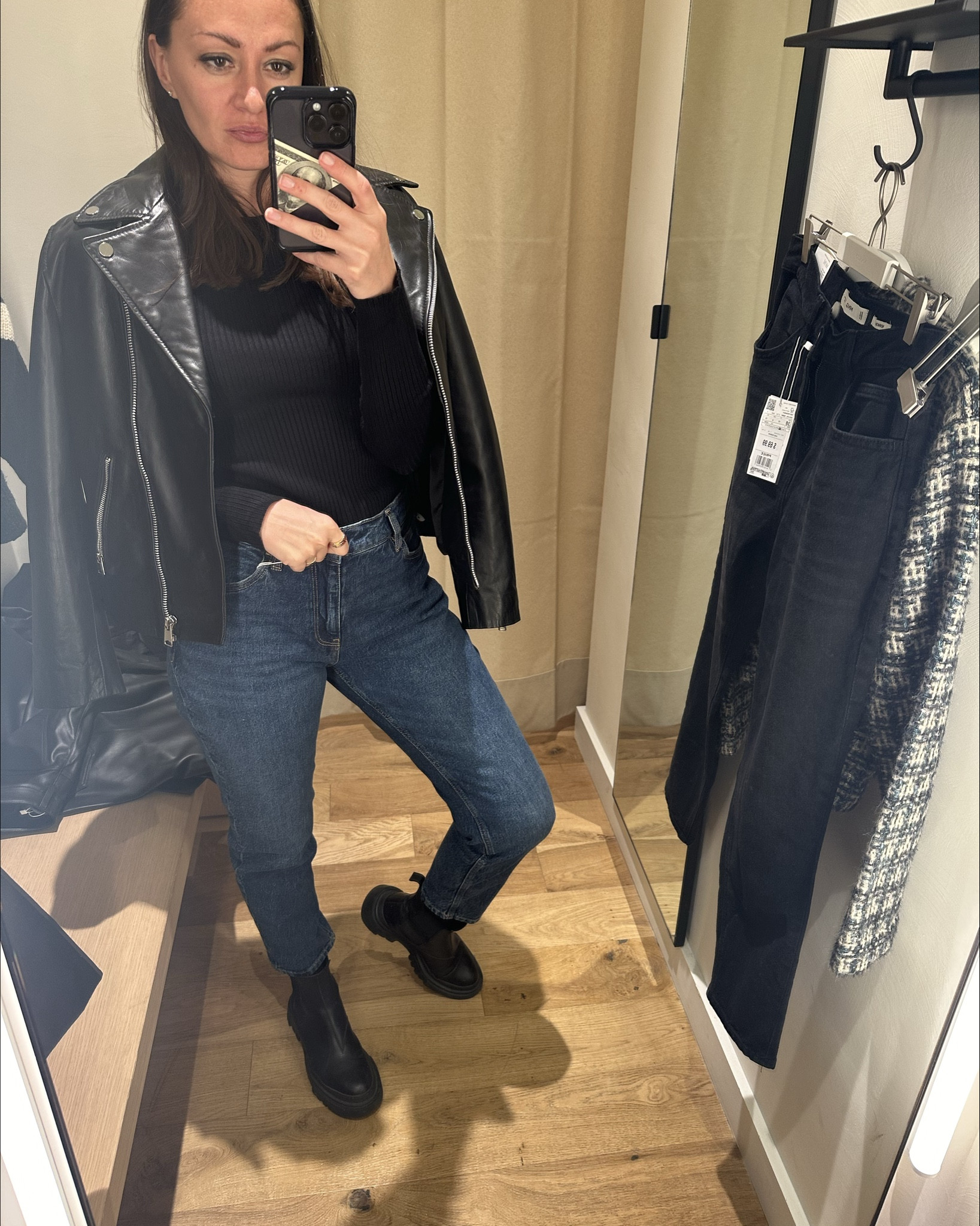 This biker jacket from Mango is one of my all-time favorites. The cut is so flattering, the leather looks expensive, and it instantly makes any simple outfit feel cool and put-together. I love how it works with jeans, dresses, basics, literally everything. That perfect mix of edgy and chic — Mango just gets it every time.

#LTKdayinmylife #LTKootd #LTKselfcare