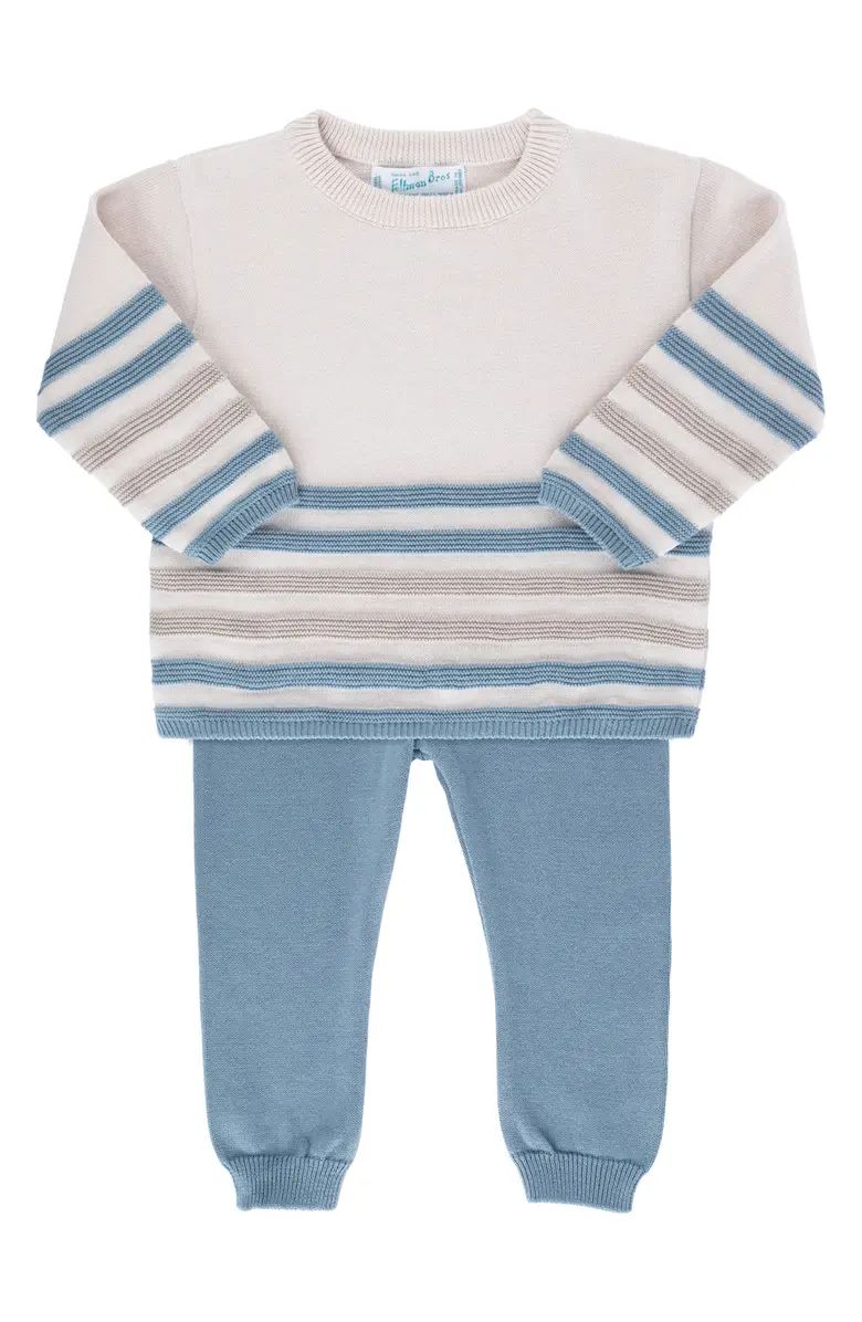 Feltman Brothers Stripe Cotton Sweater & Pants Set | Nordstrom | Nordstrom