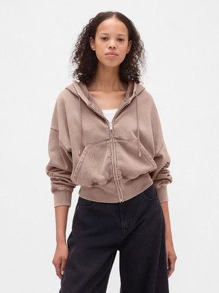 VintageSoft Full-Zip Wedge Hoodie | Gap (CA)