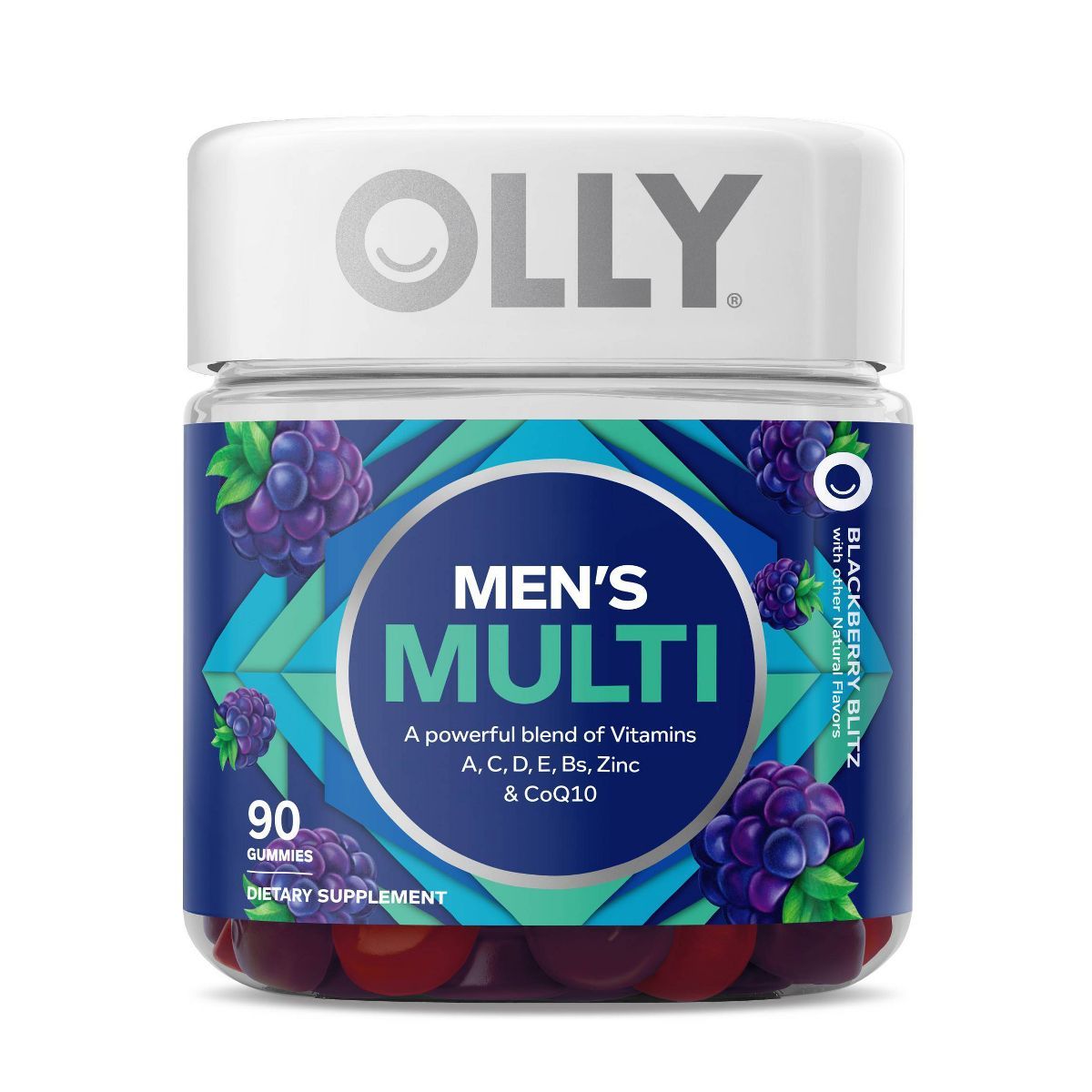 OLLY Men's Multivitamin Gummy - Blackberry Blitz | Target