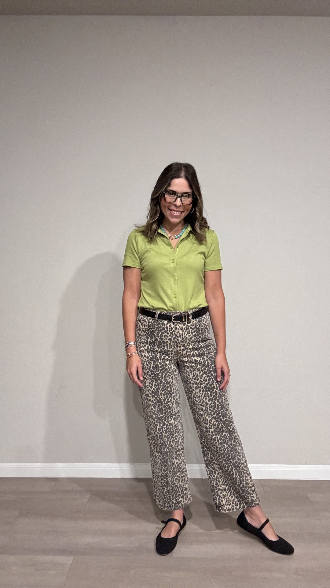 Can we talk about how underrated the lime green + leopard combo is? 💚 I grabbed this gorgeous lime green collared shirt on a whim, and honestly, it’s become such a staple in my spring rotation.

#LTKootd #LTKMidsize #LTKWorkwear