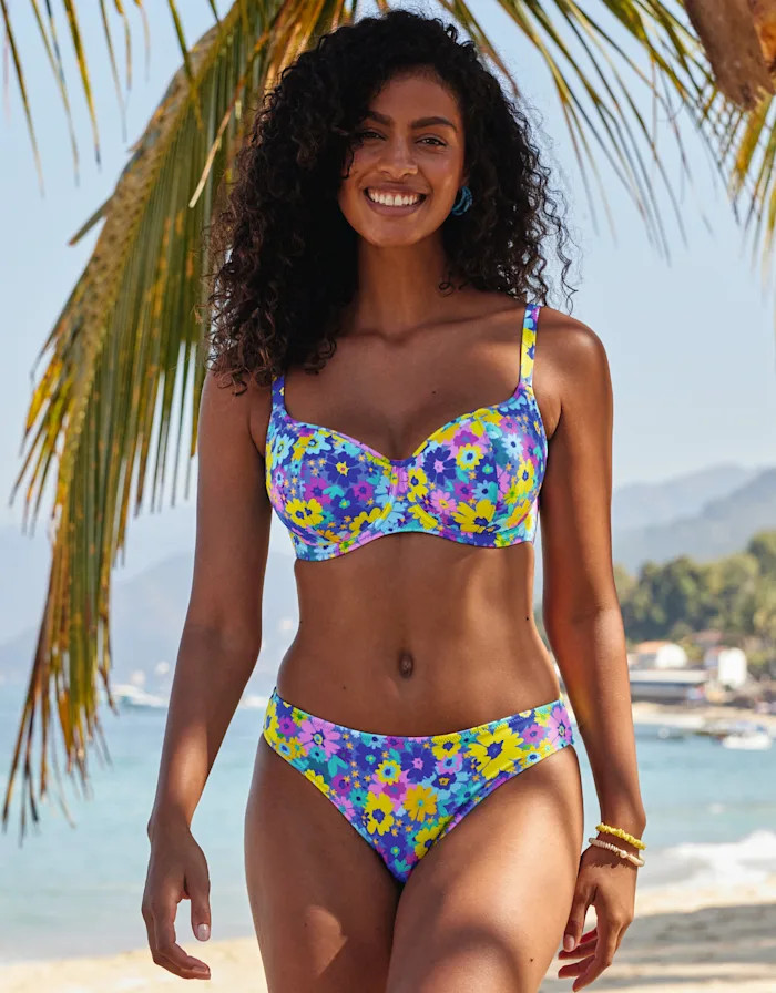 Garden Disco Floral Bikini Top | Bravissimo