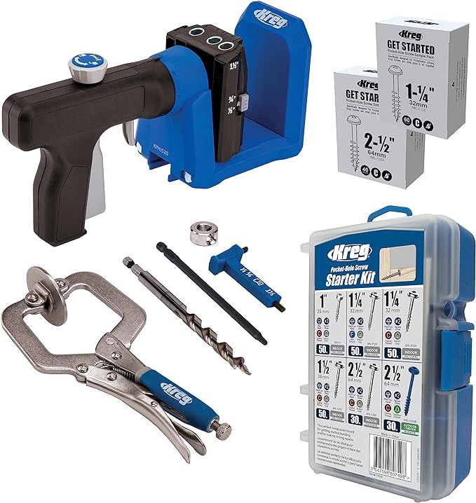 Kreg Pocket-Hole Jig 520PRO with Starter Screw Kit - Easy Clamping & Adjusting - Includes 360-Deg... | Amazon (US)