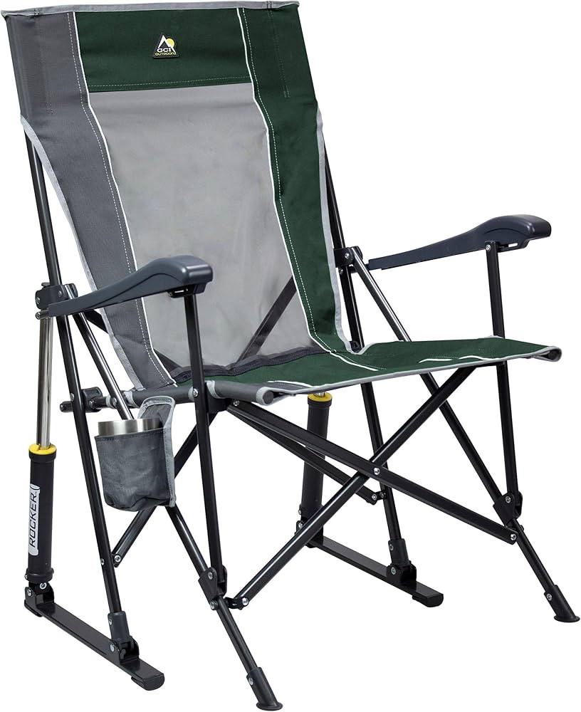 GCI OUTDOOR Roadtrip Rocker Camping Chair | Portable, Folding Rocking Chair with Solid, Durable A... | Amazon (US)