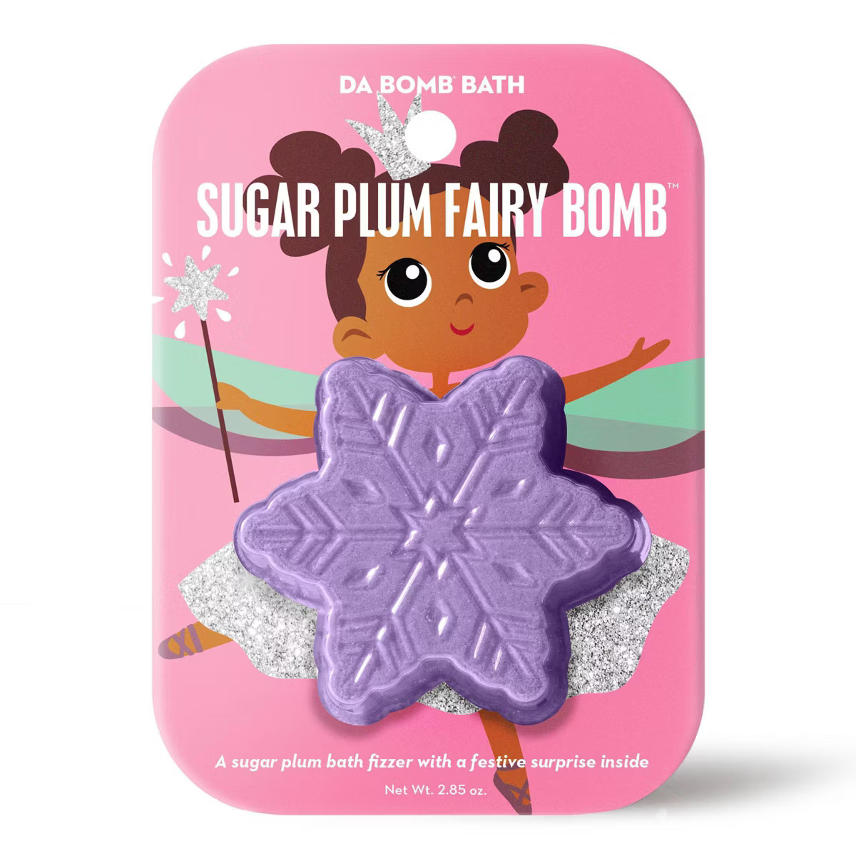 Da Bomb Bath Fizzers Stocking Stuffer Sugar Plum Fairy Snowflake Bath Bomb - 2.85oz | Target