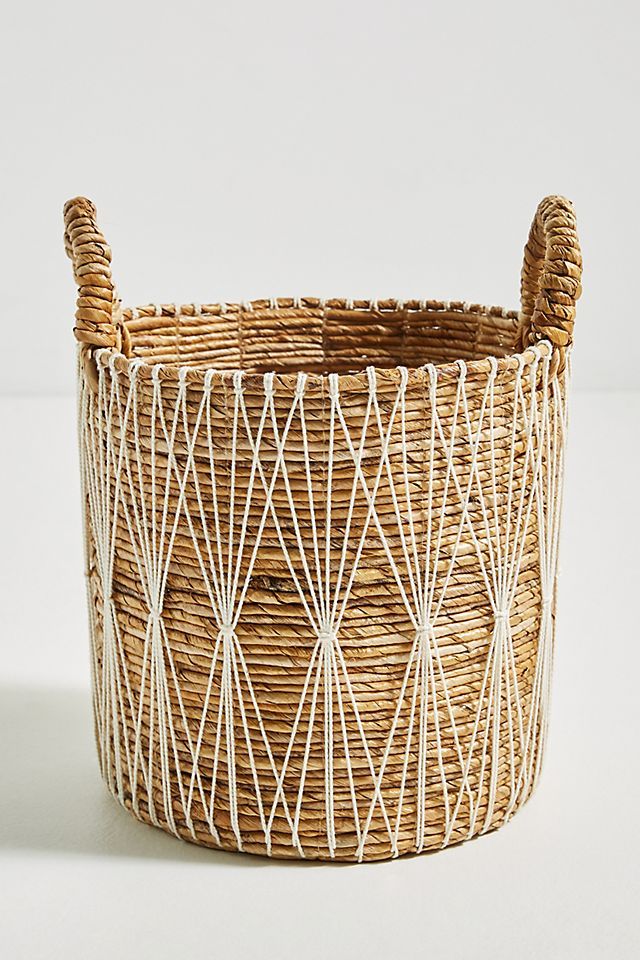 Skye Crocheted Basket | Anthropologie (US)