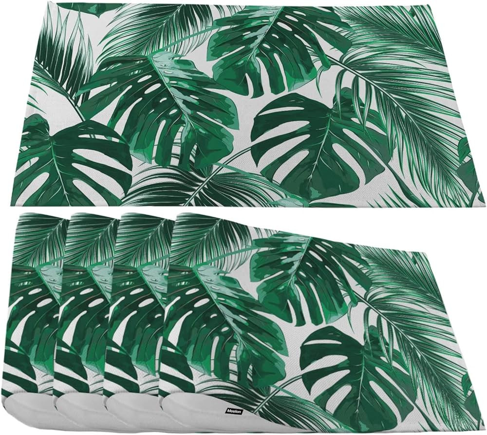 Moslion Palm Leaves Placemats | Amazon (US)