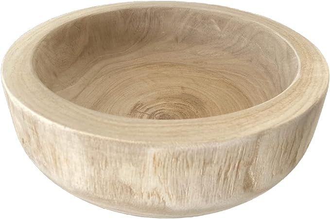 Amazon.com: artisane,Havana Fruit Bowl,Paulownia Wood,Wooden Bowls for Decor,Parmesean brown: Hom... | Amazon (US)