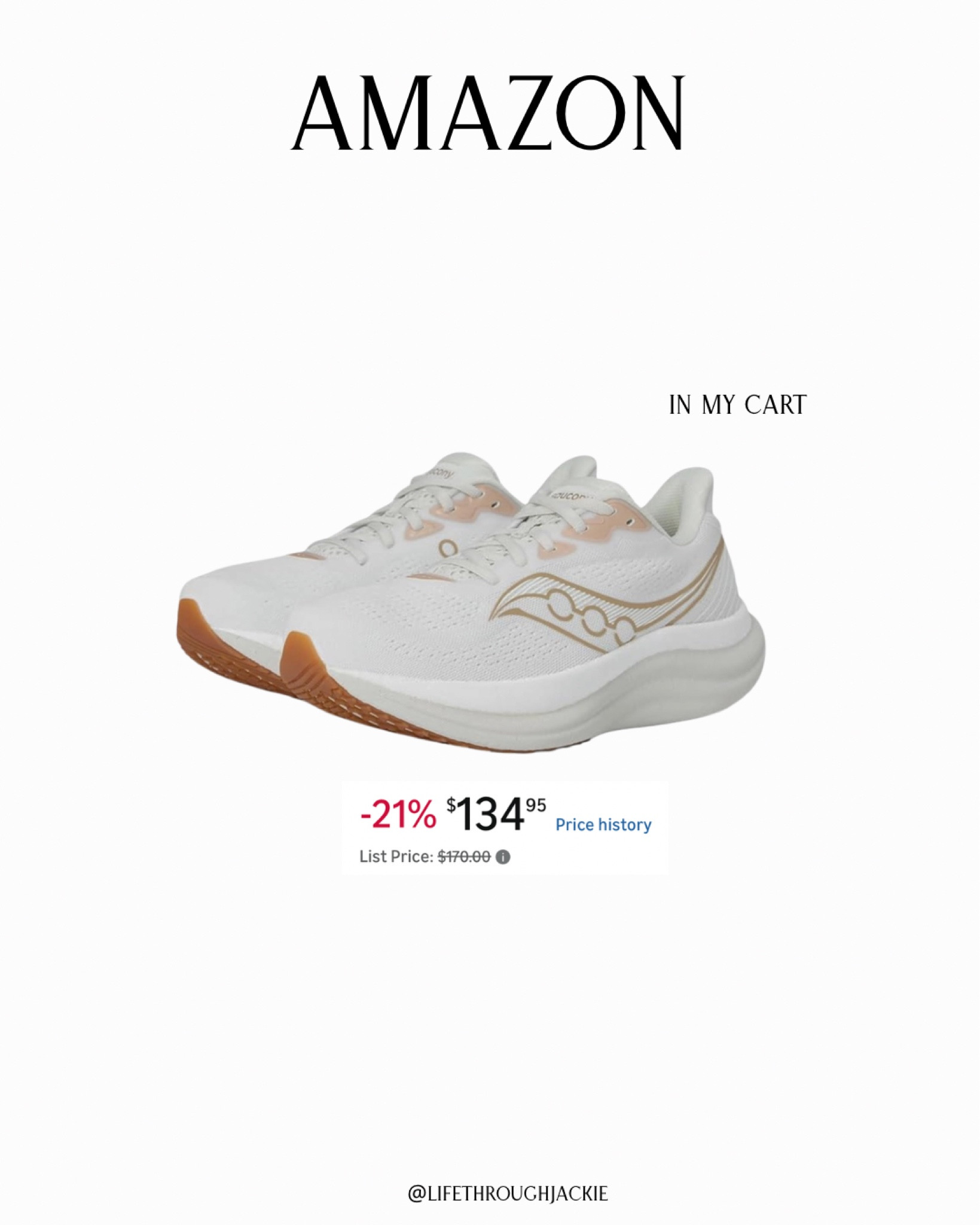 Saucony Triumph 23, over 20% off at Amazon @amazonfindsandfashion 
Looking for a neutral pair of comfortable walking sneakers✨ I’ve owned three pairs over the last 3 years. 
#sneakers #wakingsneakers #neutralsneakers #whitesneakers #LTKOver50 #momover50


#LTKSaleAlert #LTKmomlife #LTKMothersDay
