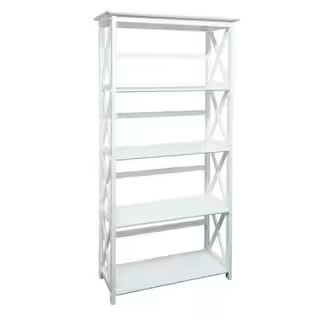 Casual Home Montego White Open Bookcase 324-51 - The Home Depot | The Home Depot