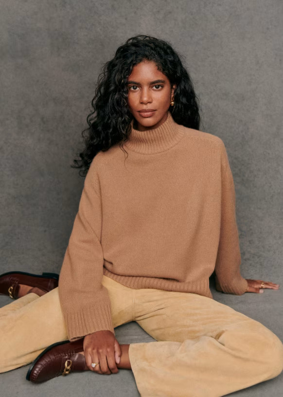 Lauren Jumper - Camel - Yak Wool - Sézane | Sezane Paris - US