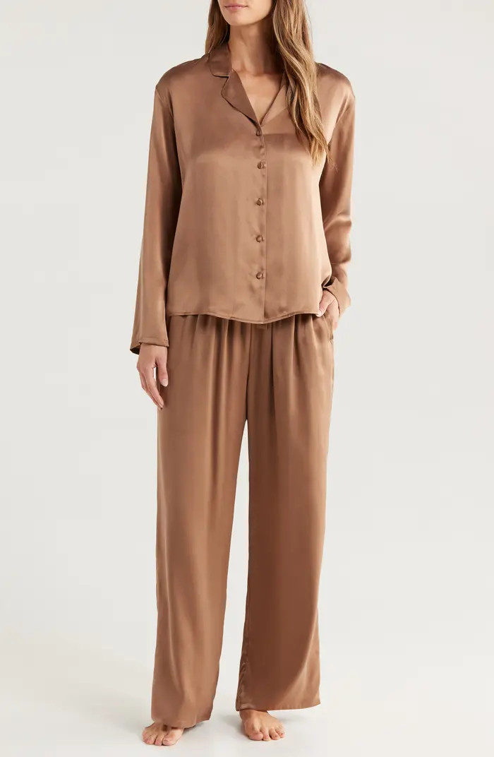 Washable Matte Silk Pajamas | Nordstrom
