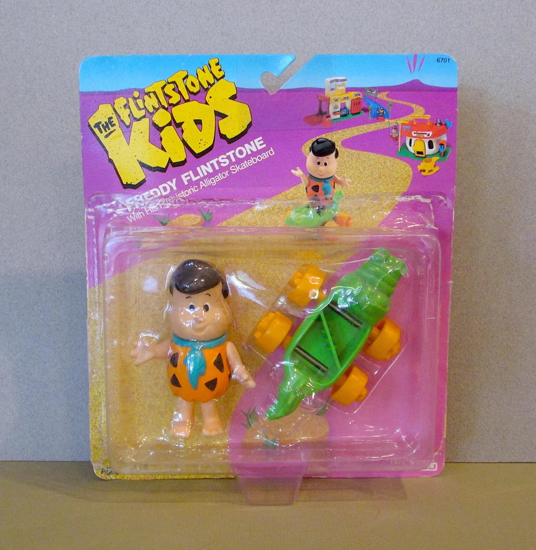 Flintstones Kids Freddy Flintstone Figurine W/skateboard - Etsy | Etsy (US)