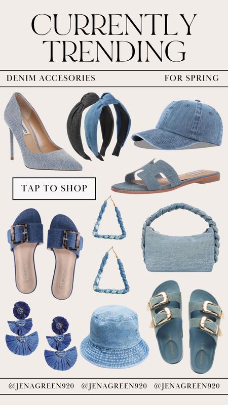 Currently Trending | Denim | Trending Fashion | Denim Accessories | Denim Shoes 

#LTKfindsunder100 #LTKfindsunder50 #LTKstyletip