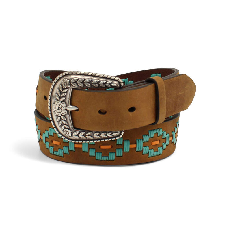 Turquoise Diamond Embroidery Belt | Ariat (US)