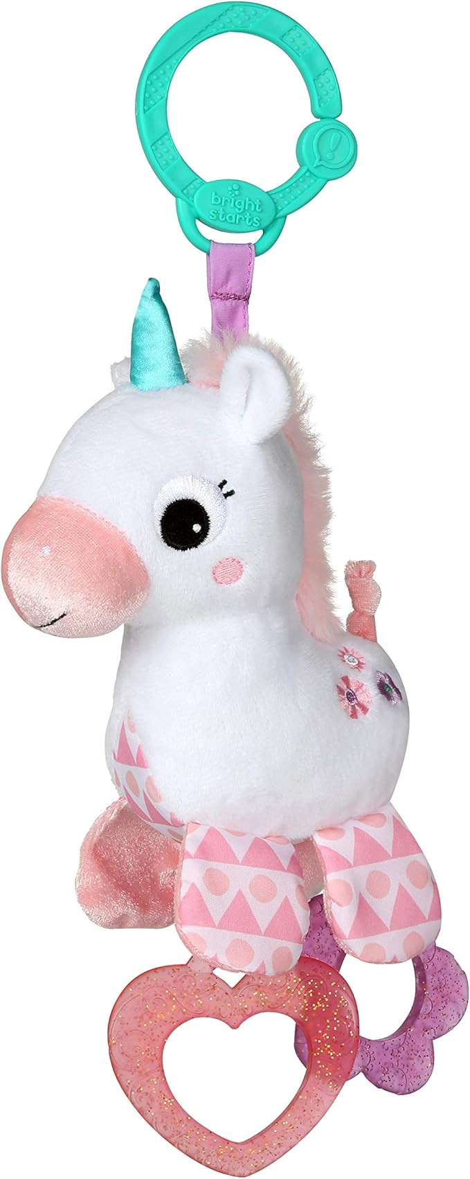 Amazon.com: Bright Starts Unicorn Sparkle & Shine Plush Take-Along Stroller or Carrier Toy, Ages ... | Amazon (US)