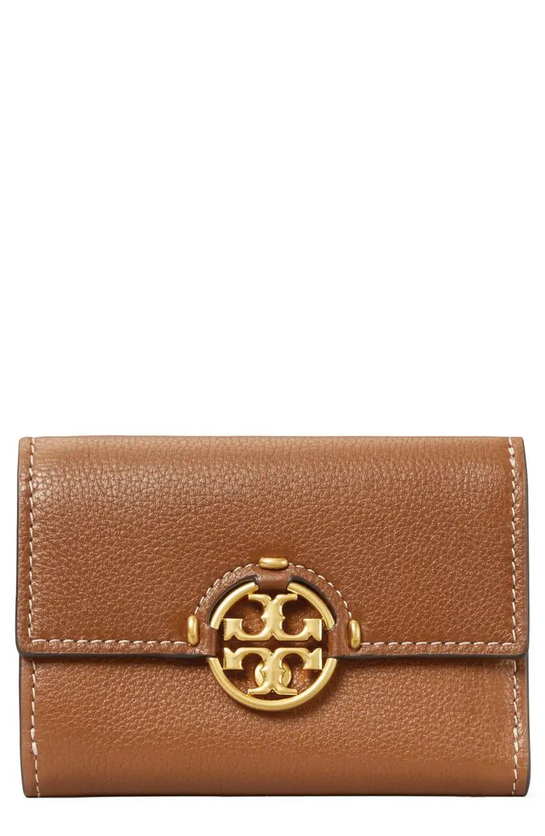 Tory Burch Miller Medium Trifold Leather Wallet | Nordstrom | Nordstrom