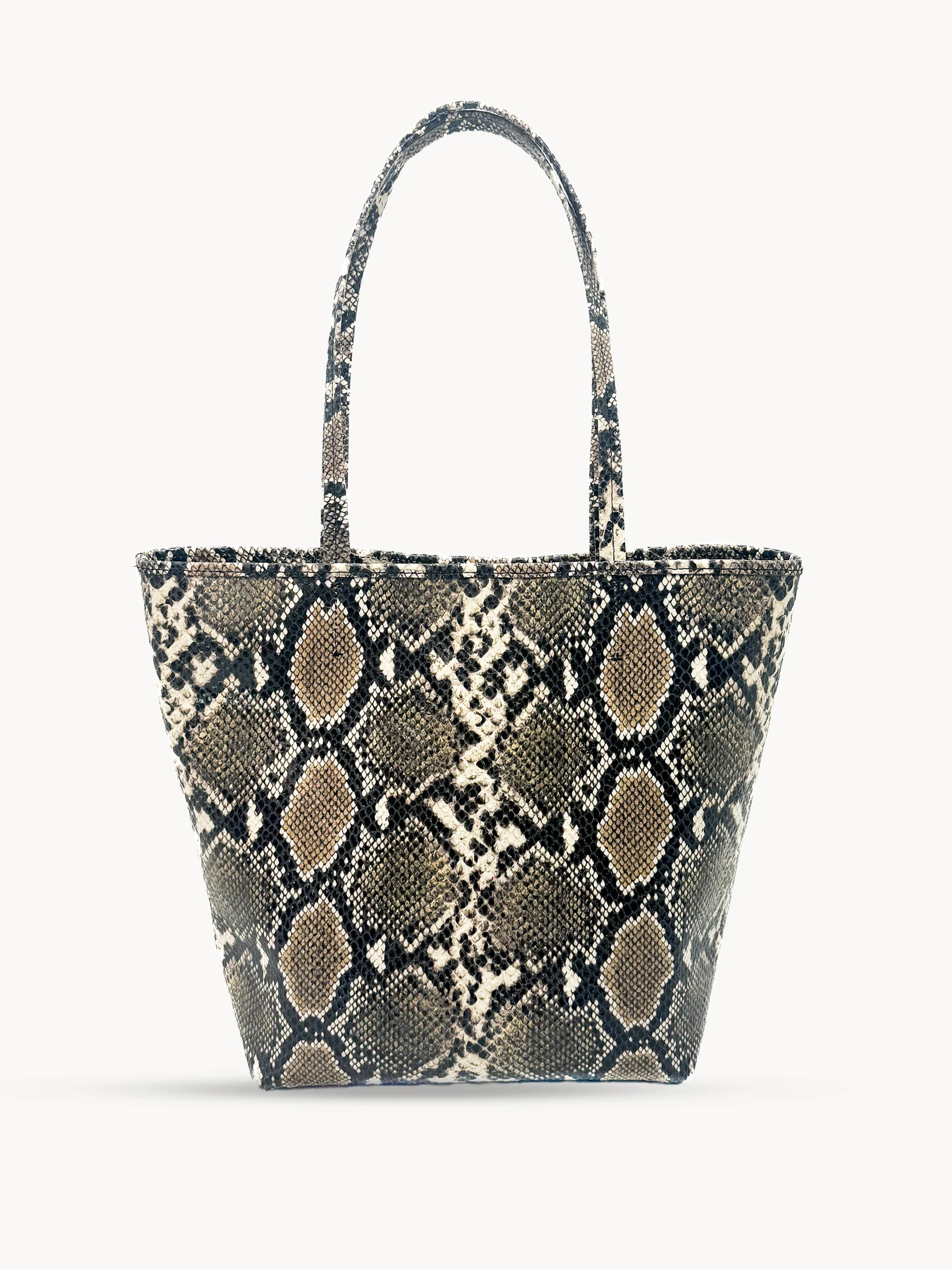 Zahara Tote - Dark Snake Embossed Calfskin | Streets Ahead Inc