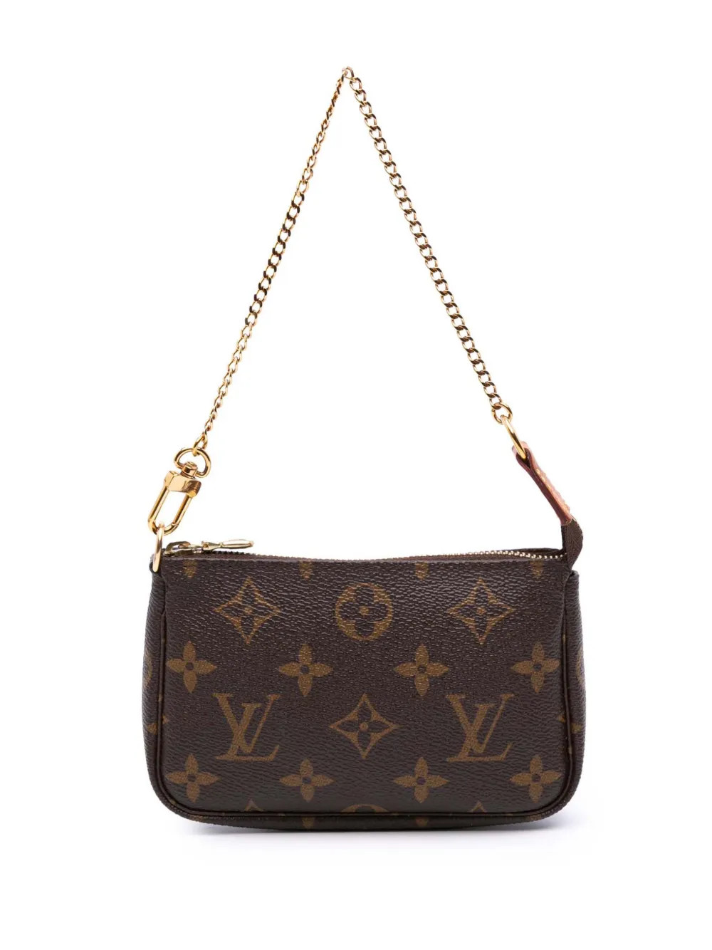 Louis Vuitton Pre-Owned 2018 Monogram Mini Pochette Accessoires Handbag | Brown | FARFETCH | Farfetch Global