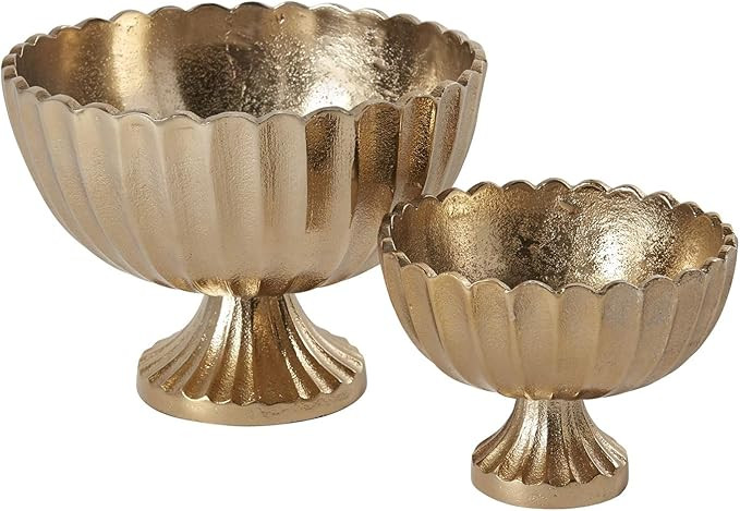 Scallop Compote for Plant and Flowers | Modern Bowl Decor for Home or Office l Indoor and Outdoor... | Amazon (US)