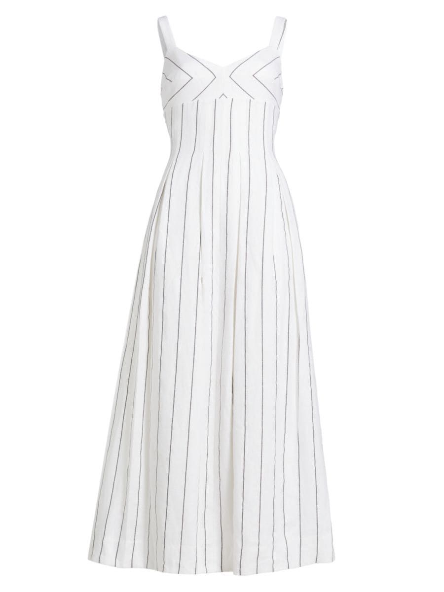 Selene Stripe Linen Maxi Dress | Saks Fifth Avenue