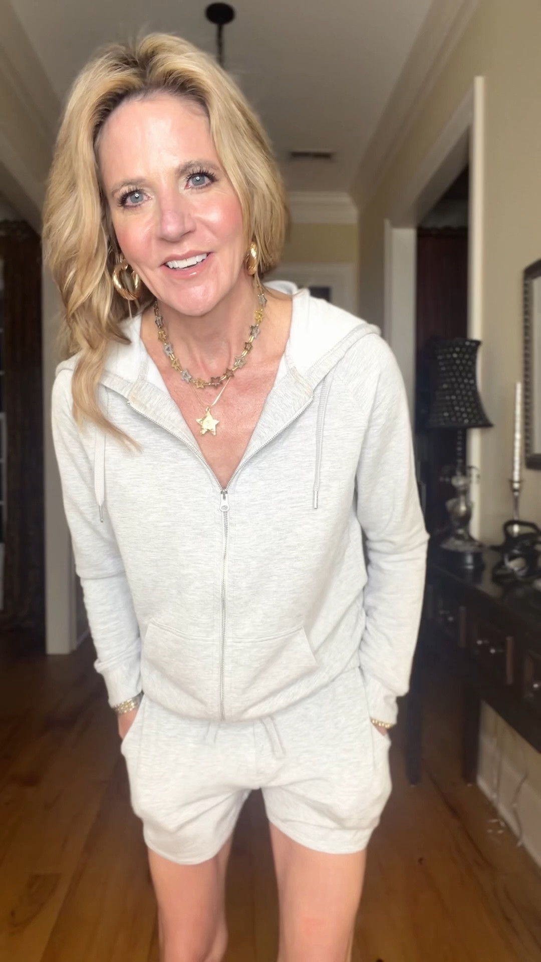 This set is absolutely adorable, and by far one of the softest things I have ever worn!  Throw on some accessories, a cute pair of shoes, and you’ve got the perfect casually elevated look! 
 
Y’all have heard me talk about Quince before, and I’m still talking about them because they are that good! I have been shopping Quince for years and I love their clothes.  Everything is great quality, and the prices are fabulous.
 
I’m wearing an XS in both the jacket and shorts.
 
#quincepartner @Quince 

#LTKOver40 #LTKootd