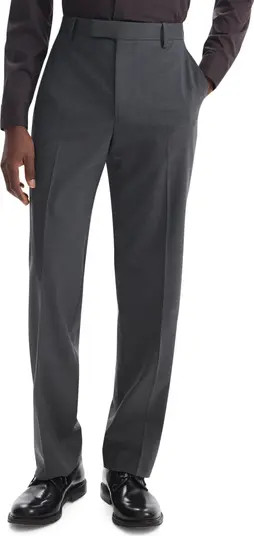Theory Straight Leg Stretch Wool Dress Pants | Nordstrom | Nordstrom