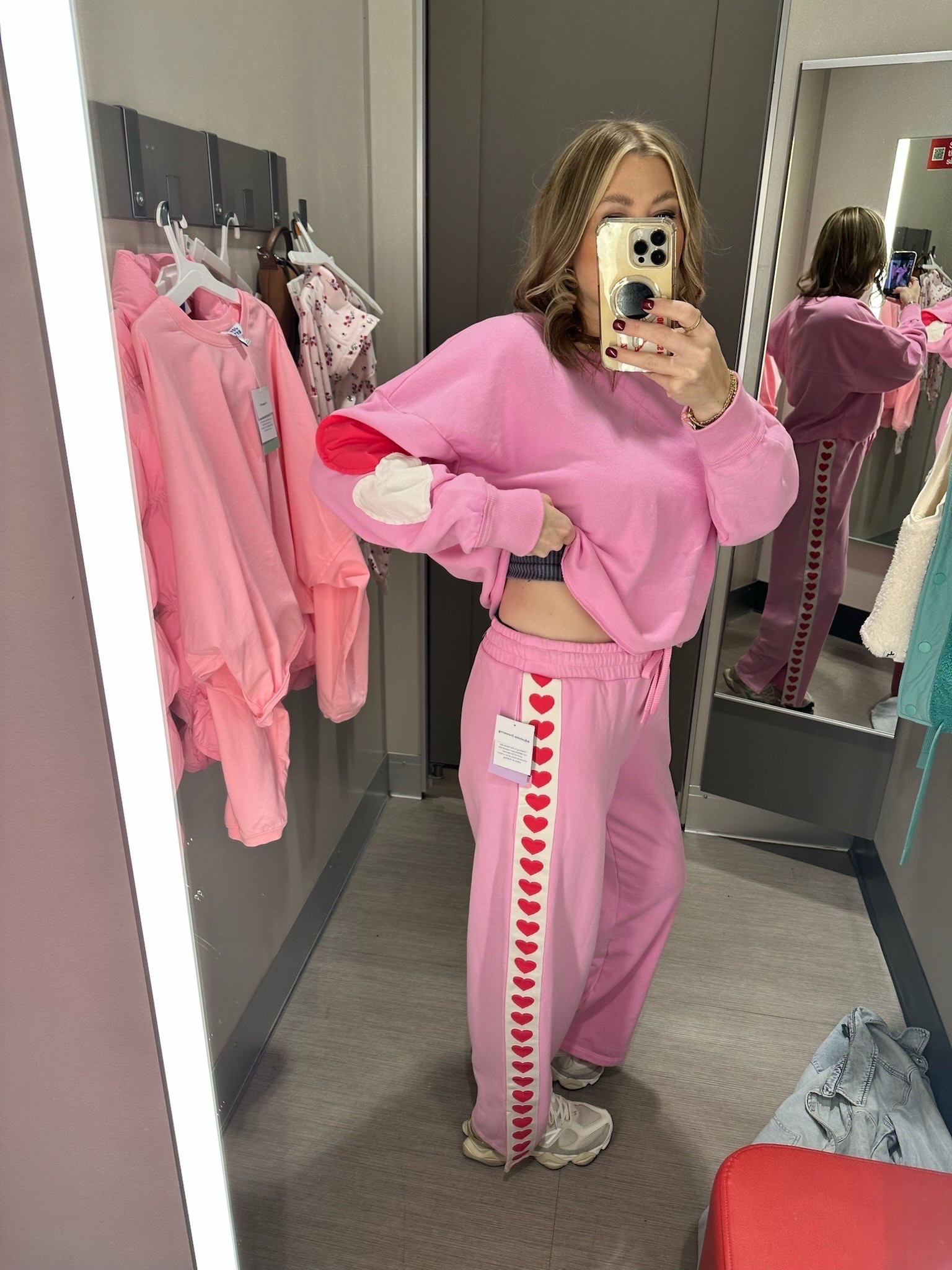 These sweats are perfection!!! So cute for a galentines night! Thesavannahk target valentines sweats women’s galentines outfit target galentines outfit casual Valentine’s Day outfit viral target heart sweats 

#LTKmomlife #LTKootd #LTKSeasonal