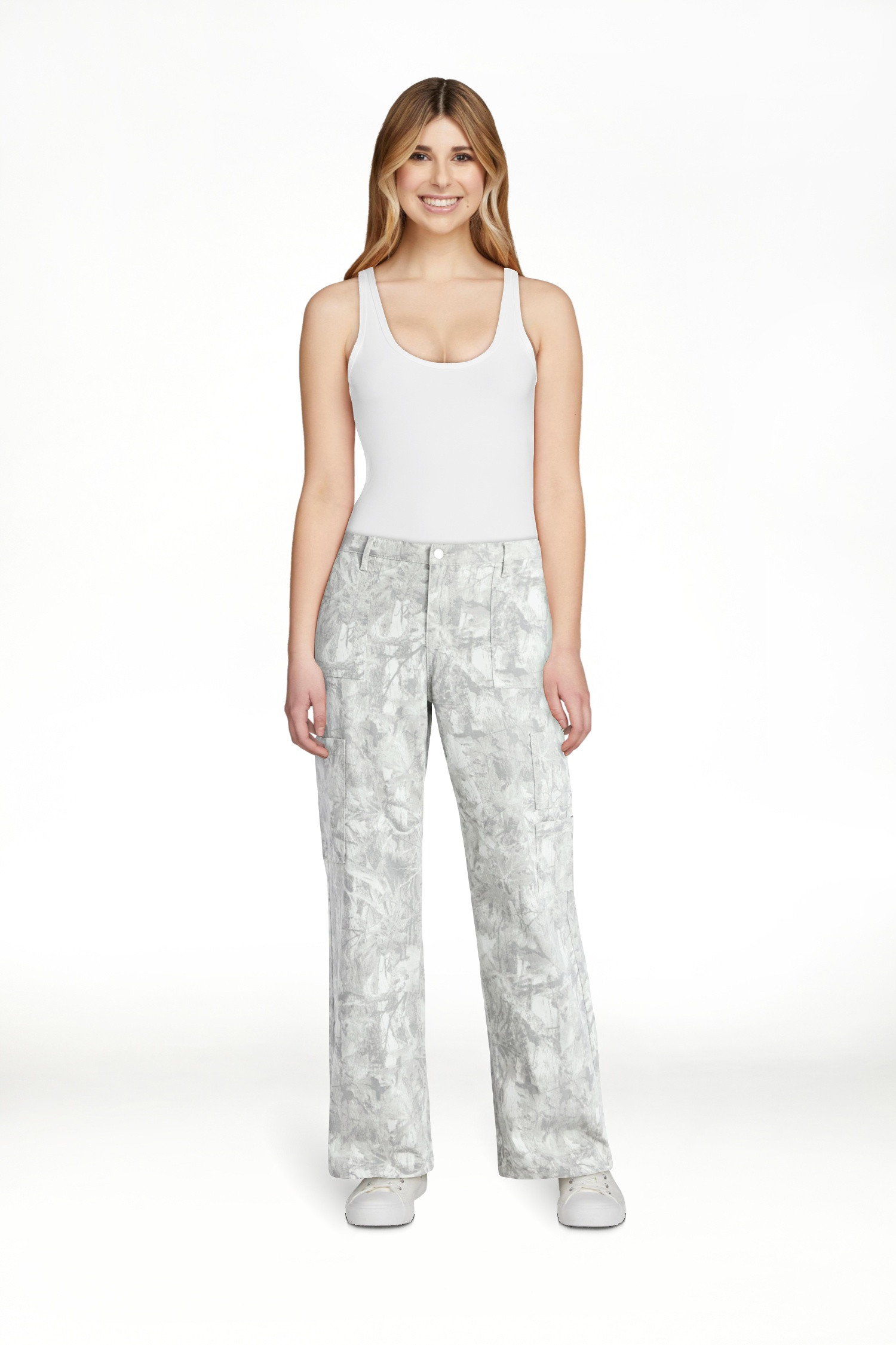 No Boundaries Wide Leg Cargo Pants, 31.5'' Inseam, Women's and Women's Plus XXS-4X | Walmart (US)