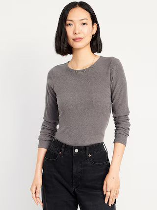 Plush-Knit Long-Sleeve T-Shirt | Old Navy (US)
