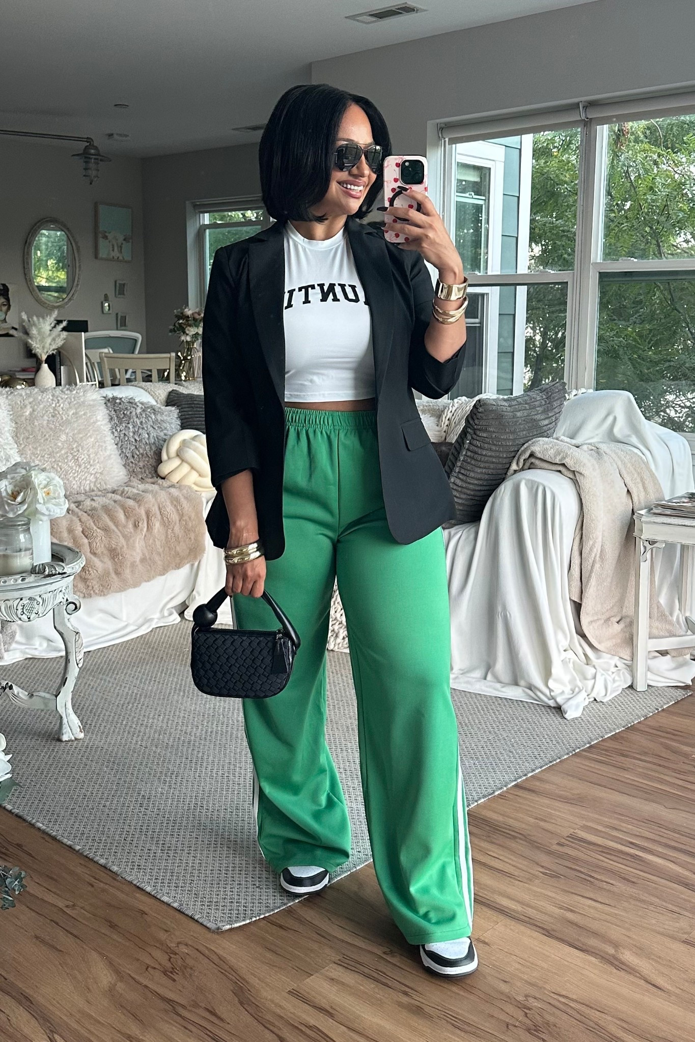 Casual sporty chic outfit idea ✅

sneakers
track pants 
blazer

#LTKFindsUnder50 #LTKOver40 #LTKootd