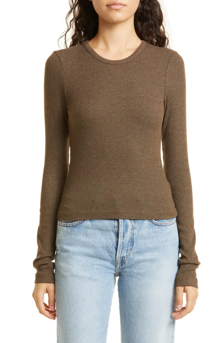 AGOLDE Women's Alma Shrunken Crewneck Top | Nordstrom | Nordstrom
