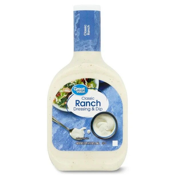 Great Value Classic Ranch Dressing & Dip, 36 fl oz - Walmart.com | Walmart (US)