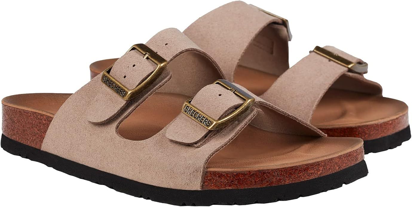 Skechers Women's Luxe Fresh Spirit Two Strap Granola Sandal Comfort Footbed | Amazon (US)
