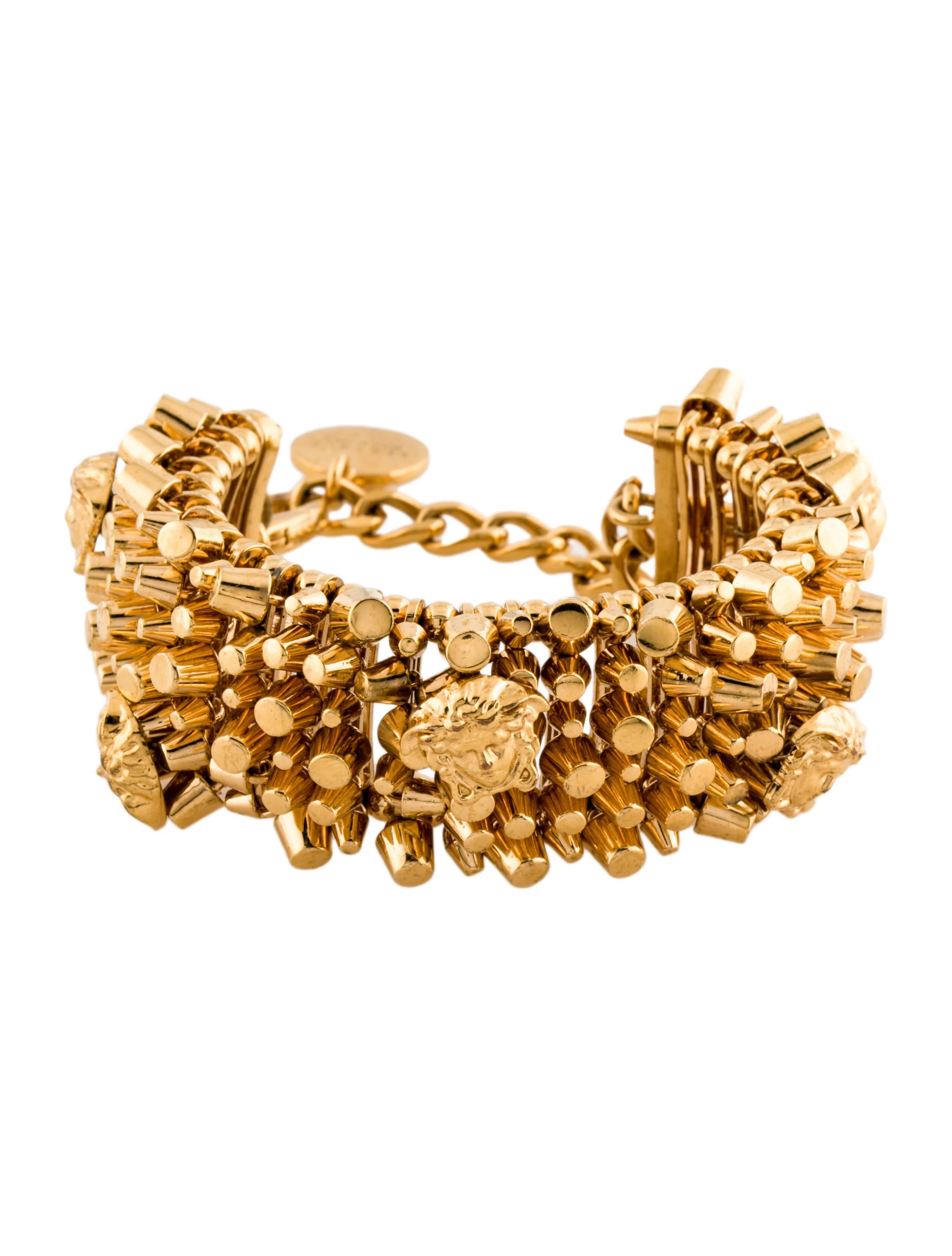 Studded Medusa Link Bracelet | The RealReal