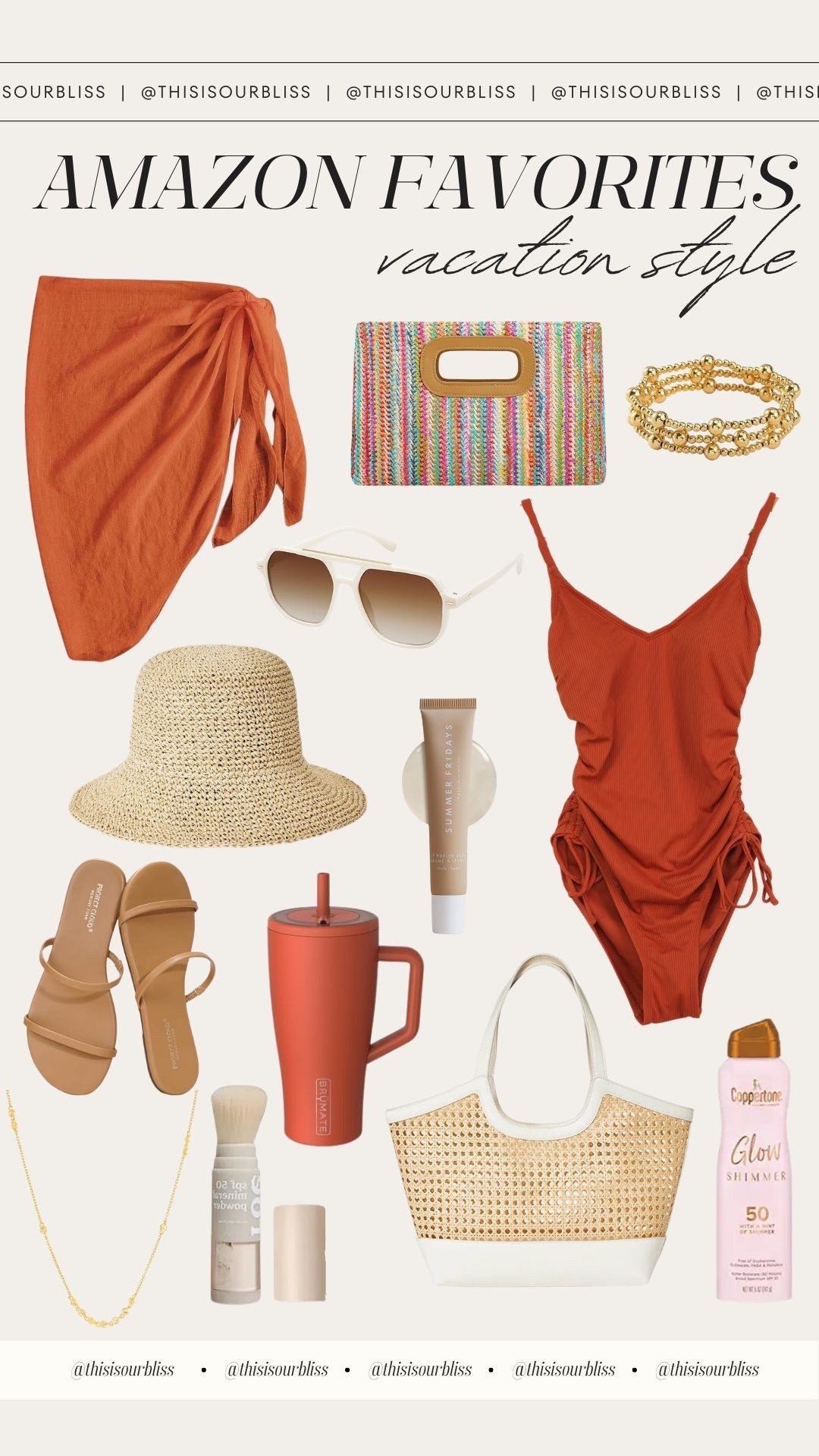 Spring break & summer vacation outfit inspo from Amazon ☀️🌴✈️ If you’re searching for spring break outfits, beach vacation outfit ideas, summer outfit inspo for women, flattering swimsuits for moms, poolside outfit ideas, summer sandals or beach accessories — I linked vacation style inspo here! 🫶🏼

#LTKSwim #LTKSaleAlert #LTKTravel