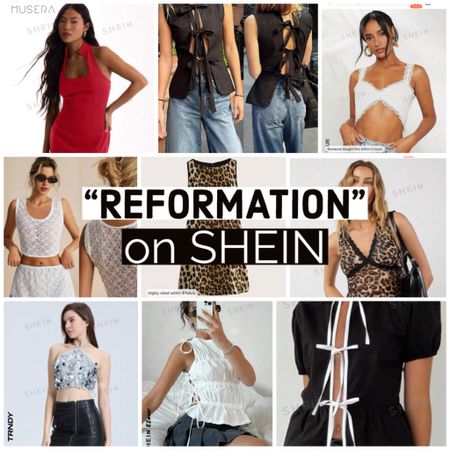REFORMATION inspired pieces in #shein 