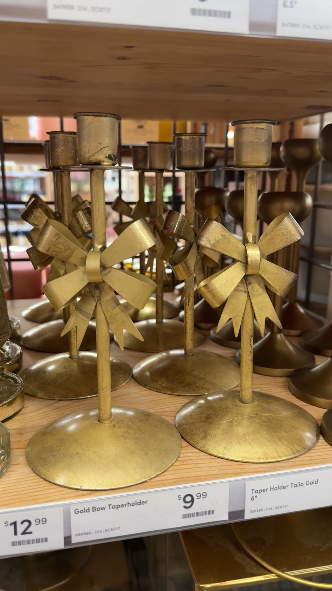 The cutest bow taper candle holders - under $10! Perfect for Christmas 🎄 

#LTKHome #LTKSeasonal