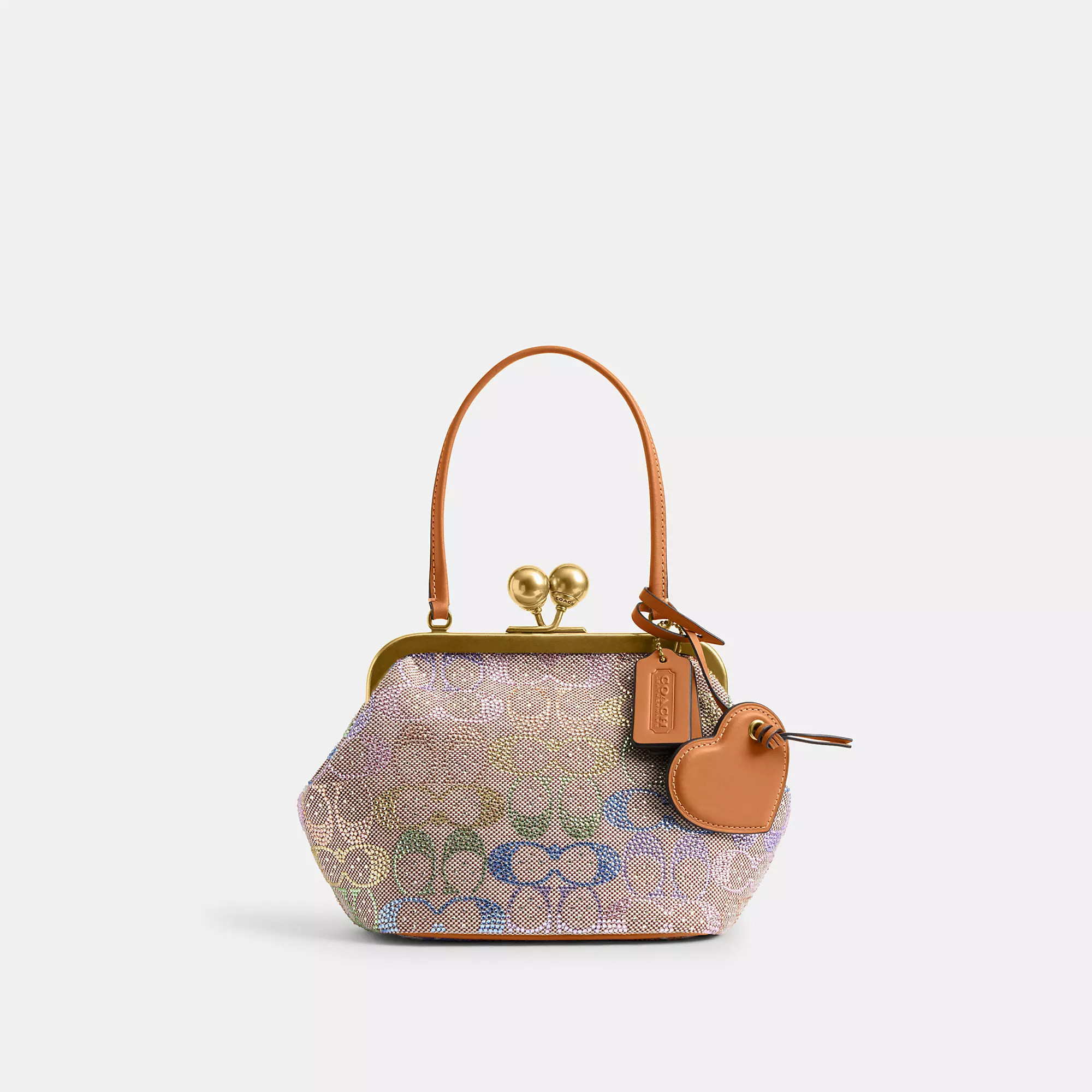Kisslock Frame Bag 16 In Crystal Signature Jacquard | Coach (US)