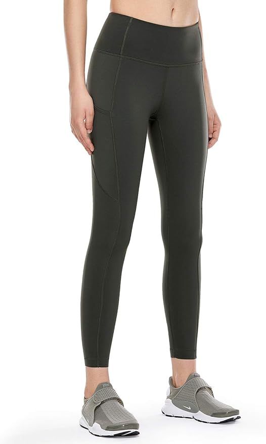 CRZ YOGA Women's High Waisted Yoga Pants with Pockets Naked Feeling Workout Leggings-25 Inches | Amazon (US)
