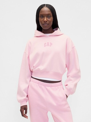 VintageSoft Crop Logo Hoodie | Gap (US)