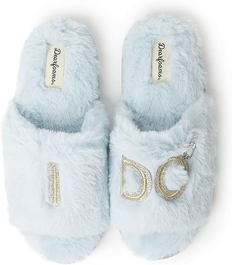 Dearfoams Women's Bride and Bridesmaid Gifts I Do Crew Matching Bridal Slippers for Wedding and B... | Amazon (US)