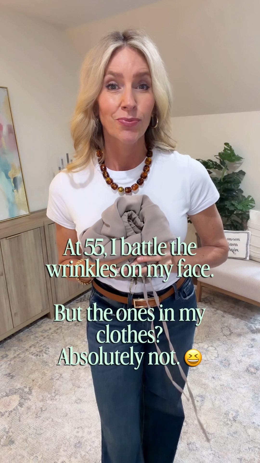 I'll make time for the wrinkles in my face, but not the ones in my clothes! Wrinkle resistant drapey pants perfect for work, travel or everyday. Fit is true to size. I’m 5”6’ and wearing size small, regular length.

✨Did you see my faux over the shoulder sweater? I love the look without the bulk!

#LTKootd #LTKgrwm #LTKOver40