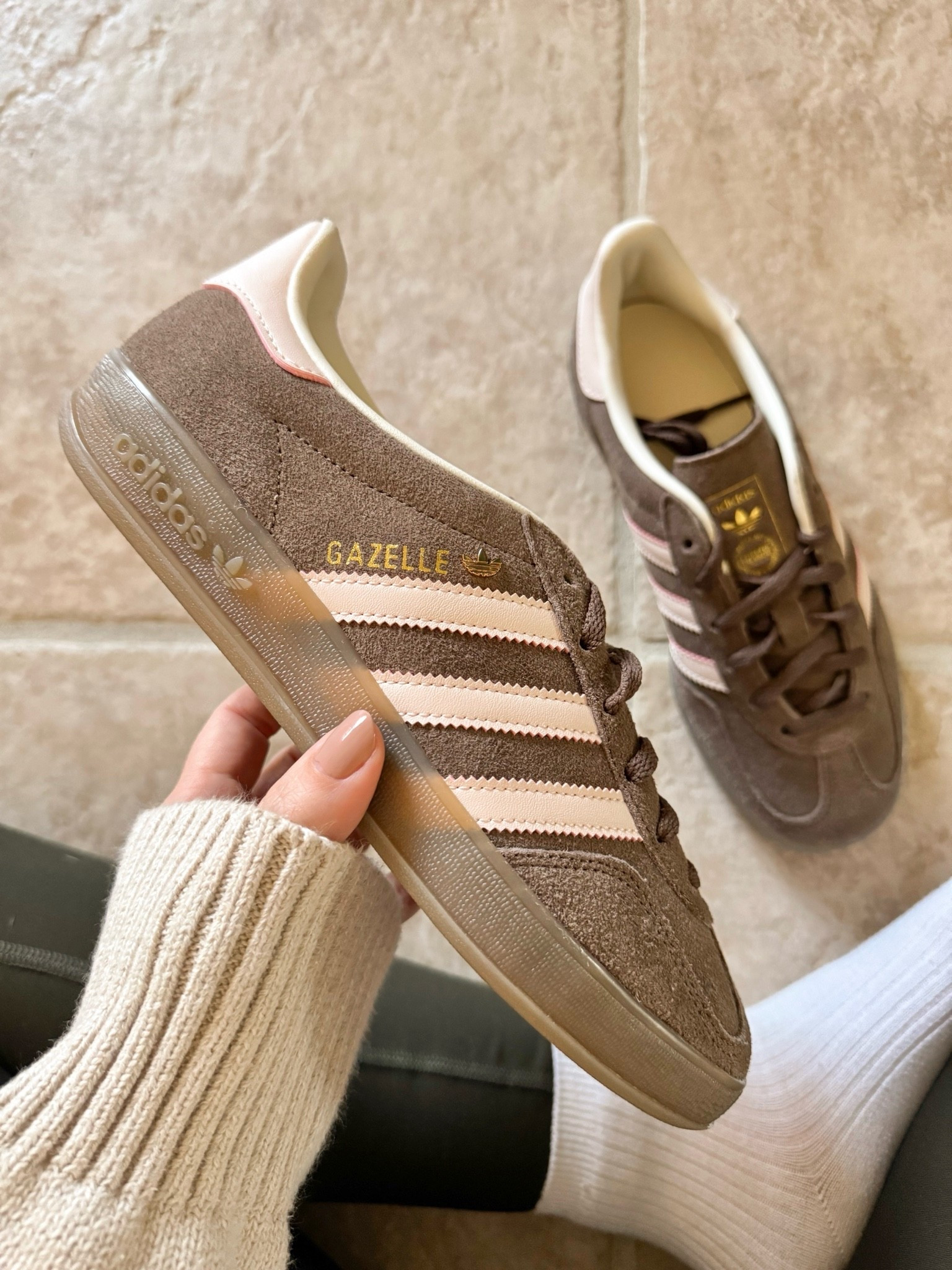 adidas gazelle sneakers are the perfect everyday casual sneaker. runs big! i sized down 1/2 but could have sized down 1 whole size. def try various sizes if you are inbetween.

#LTKSeasonal #LTKSaleAlert #LTKootd