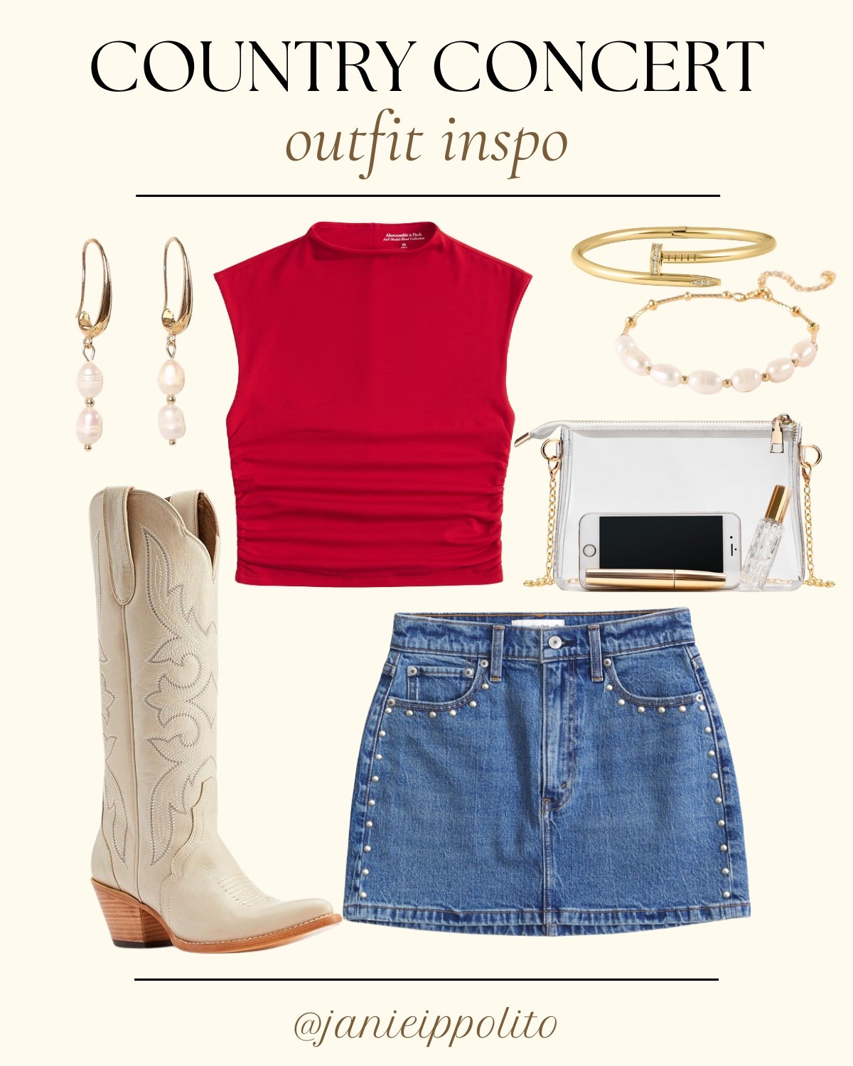 Country concert outfit inspo! 

concert outfit, ootd, summer fashion, cowgirl boots, denim skirt, abercrombie, amazon, electric picks, red top 

#LTKParties #LTKSeasonal #LTKStyleTip