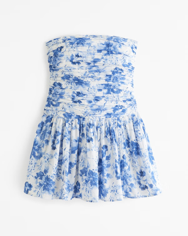 The A&F Emerson Drop-Waist Mini Dress | Abercrombie & Fitch (US)